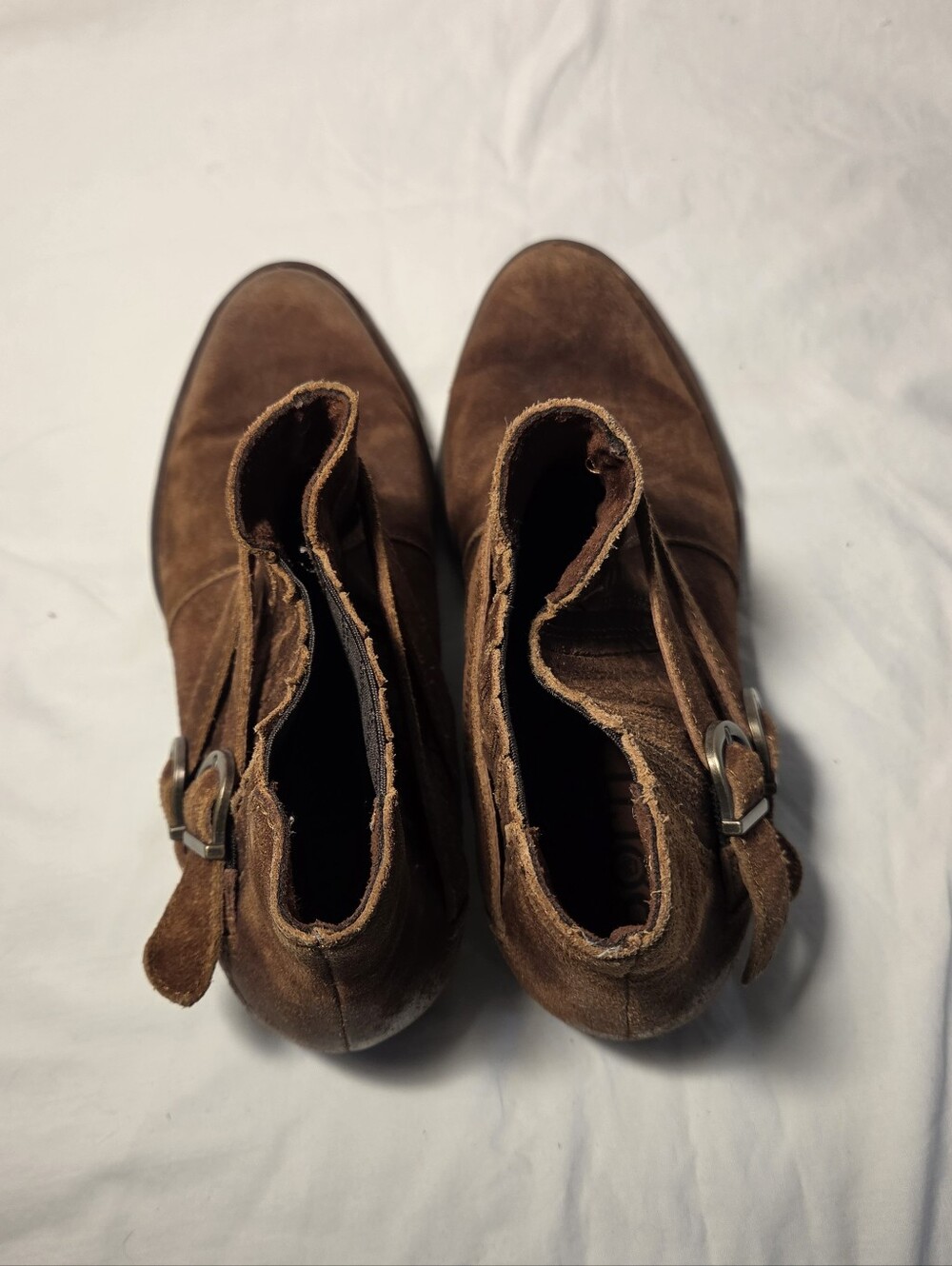 Born Moringa Brown Suede Ankle Booties 8.5M - Picture 8 of 10